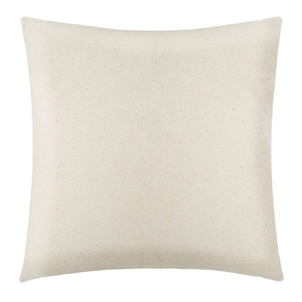 Housse de coussin - coton et chenille - bleu et doré - 40x40 cm - Atmosphera