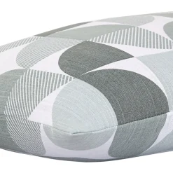 Housse de coussin 100% coton Peca imprimé géométrique gris l.60 x H.40cm GoodHome