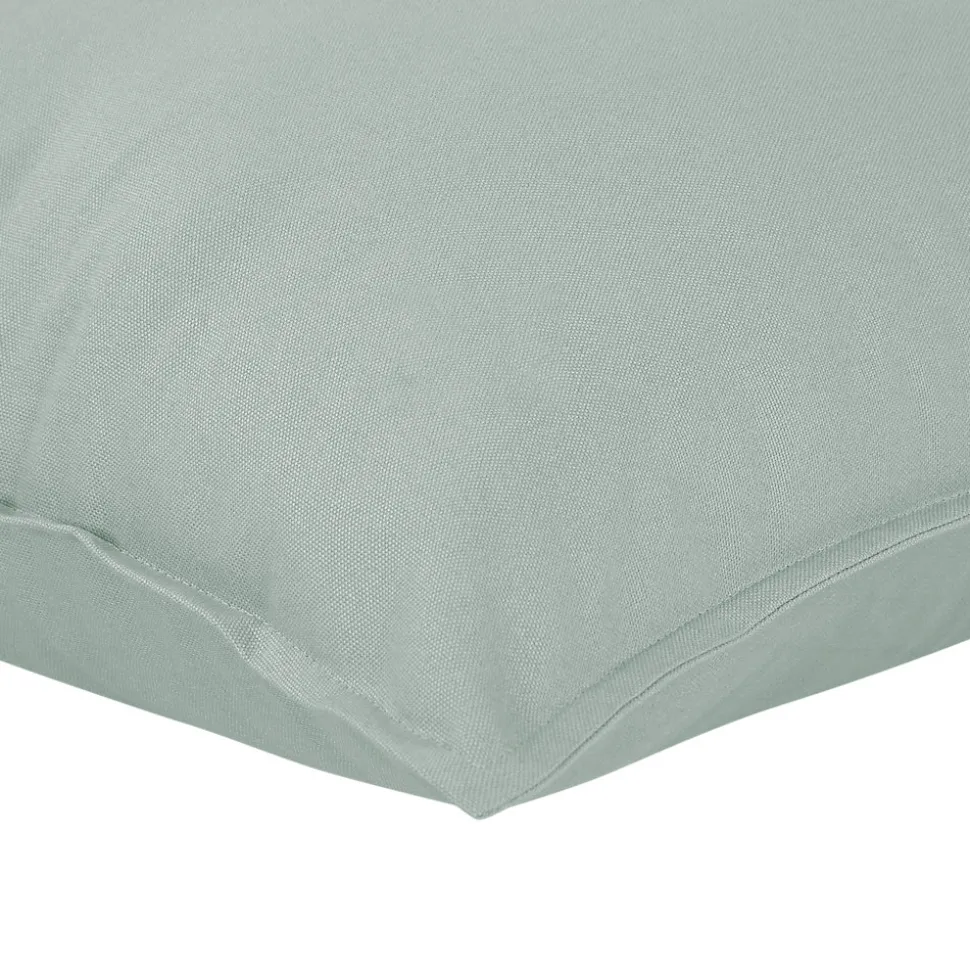 Housse de coussin 100% coton vert celadon l.45 x H.45cm GoodHome Hiva