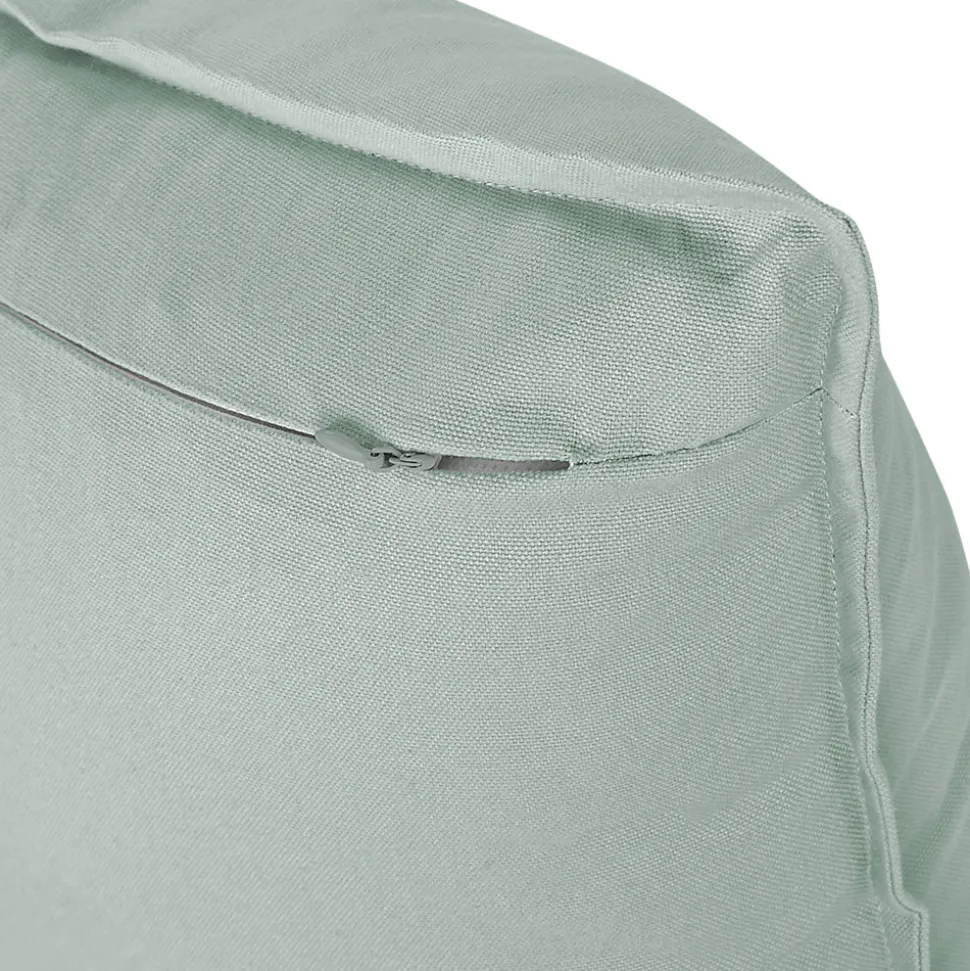 Housse de coussin 100% coton vert celadon l.45 x H.45cm GoodHome Hiva