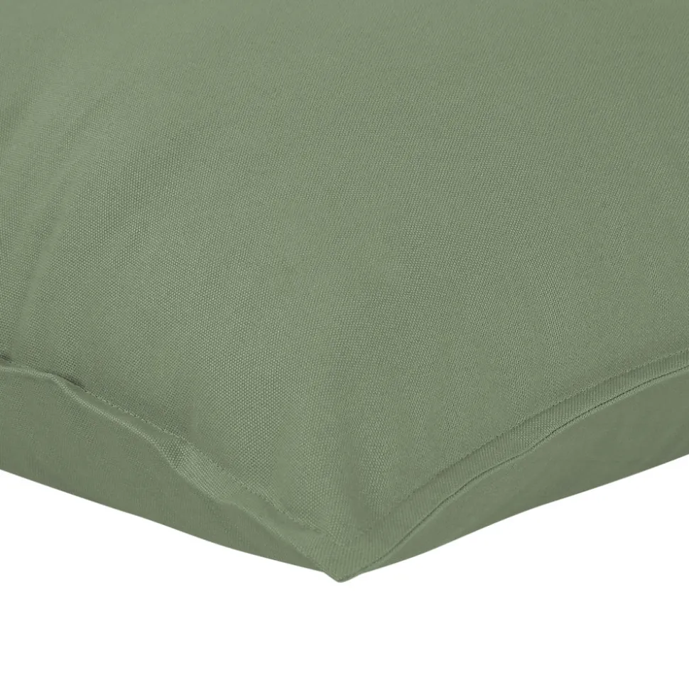 Housse de coussin 100% coton Hiva vert kaki clair l.45 x H.45cm GoodHome