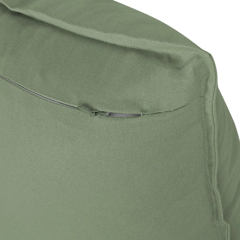 Housse de coussin 100% coton Hiva vert kaki clair l.45 x H.45cm GoodHome