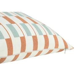 Housse de coussin 100% coton Zapala imprimé géométrique terracotta L.40 x l.40cm GoodHome