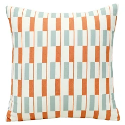 Housse de coussin 100% coton Zapala imprimé géométrique terracotta L.40 x l.40cm GoodHome