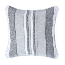Housse de coussin à rayures morocco monochrome, 60 x 60 cm - HOMESCAPES