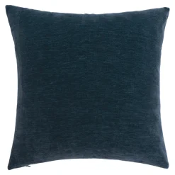 Housse de coussin chenille Isti bleu marine l.45 x H.45cm GoodHome