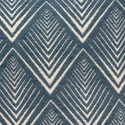 Housse de coussin chenille Géométrique bleu 40x40 cm