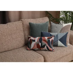Housse de coussin chenille Isti vert emeraude l.45 x H.45cm GoodHome