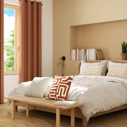 Housse de coussin chenille Isti beige l.45 x H.45cm GoodHome