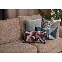 Housse de coussin chenille Isti beige l.45 x H.45cm GoodHome