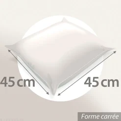 Housse de coussin coton fil teint 45x45 cm HONO DÉCO vert kaki