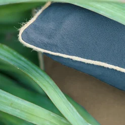 Housse de coussin coton fil teint 40x60 cm HONO DÉCO bleu marine