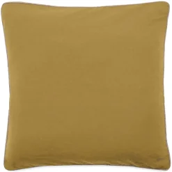 Housse de coussin coton fil teint 45x45 cm HONO DÉCO marron houblon