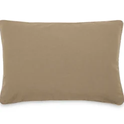 Housse de coussin coton fil teint 40x60 cm HONO DÉCO marron camel