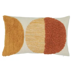Housse de coussin coton tufté Tageu imprimé géométrique multicouleurs l.50 x H.30 GoodHome
