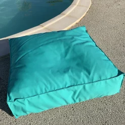 Housse de coussin de sol extérieure (71x71x15 cm - Turquoise)