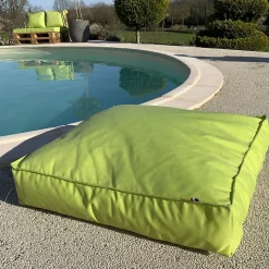 Housse de coussin de sol extérieure (71x71x15 cm - Vert clair)