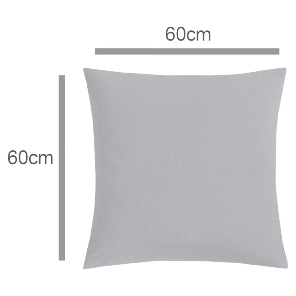 Housse de coussin Dumi gris l.60 x H.60cm GoodHome