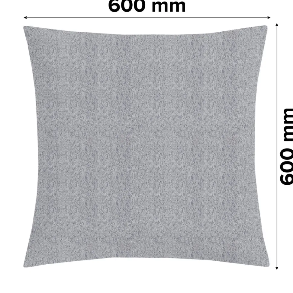 Housse de coussin Dumi gris l.60 x H.60cm GoodHome