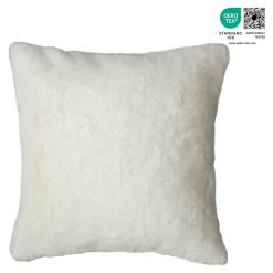 Housse de coussin effet fourrure Bolu blanc l.45 x H.45cm GoodHome