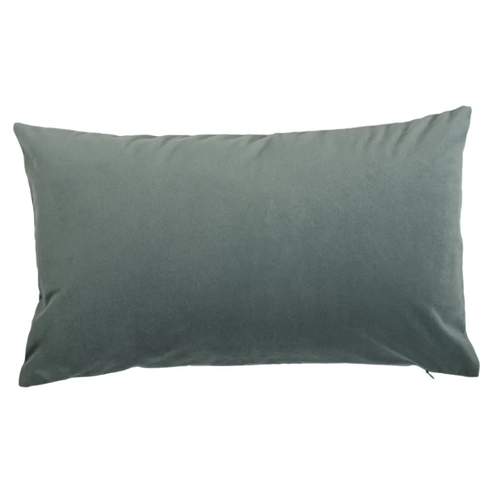 Housse de coussin effet velours Valgreta vert clair l.50 x H.30cm GoodHome