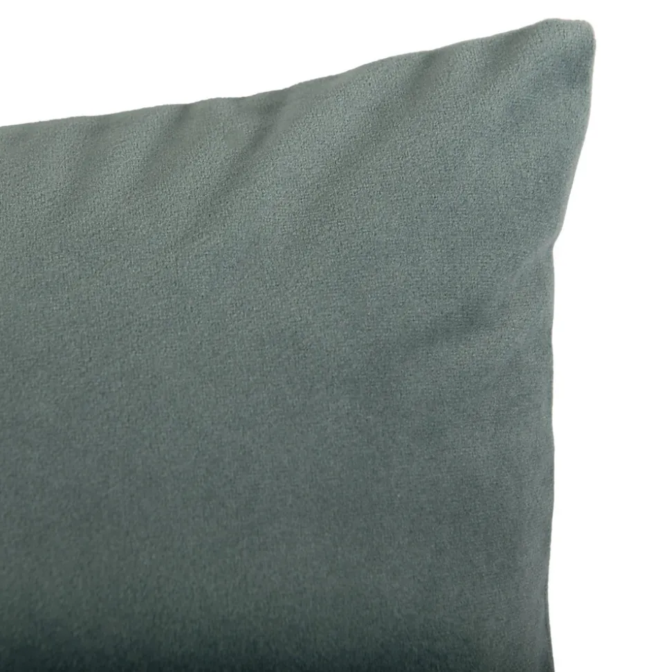 Housse de coussin effet velours Valgreta vert clair l.50 x H.30cm GoodHome
