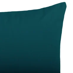 Housse de coussin effet velours Valgreta bleu canard l.50 x H.30cm GoodHome