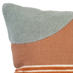 Housse de coussin en coton Deoli imprimé géométrique multicouleurs l.45 x H.45cm GoodHome