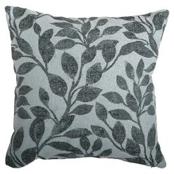 Housse de coussin en coton Batam imprimé fleuri vert l.45 x H.45cm GoodHome