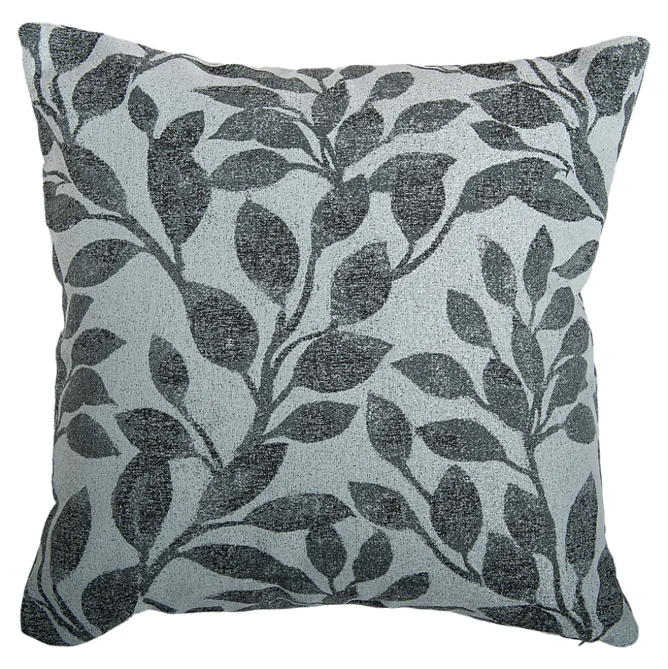 Housse de coussin en coton Batam imprimé fleuri vert l.45 x H.45cm GoodHome