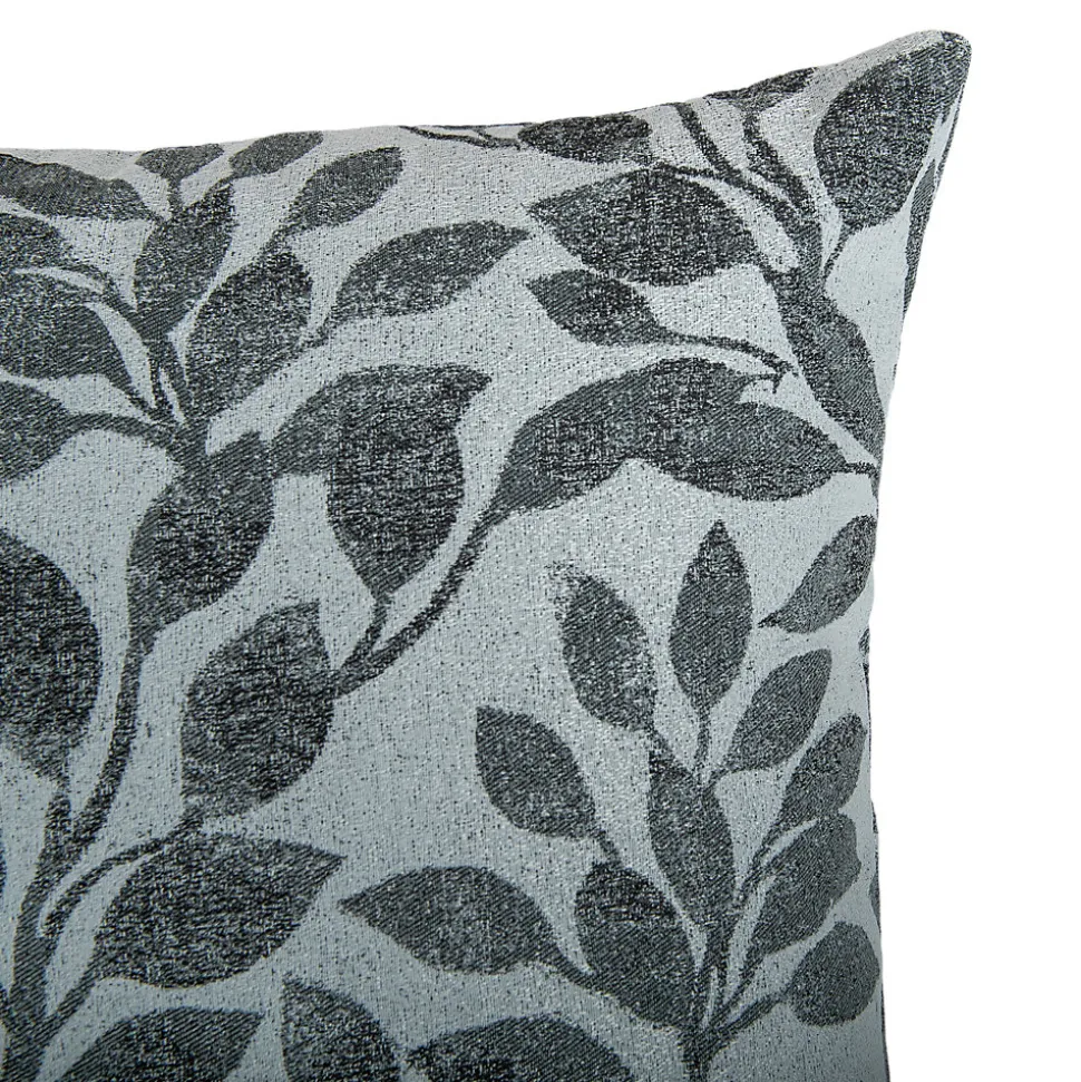 Housse de coussin en coton Batam imprimé fleuri vert l.45 x H.45cm GoodHome