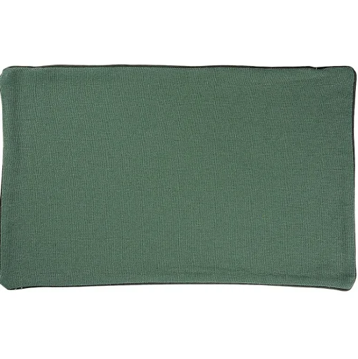 Housse de coussin en coton et chanvre (30x50 cm - Vert)