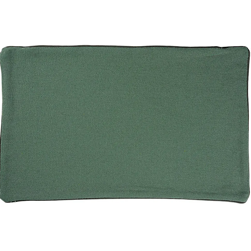 Housse de coussin en coton et chanvre (30x50 cm - Vert)