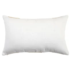 Housse de coussin en coton Kolar rayures blanc et beige l.50 x H.30cm GoodHome