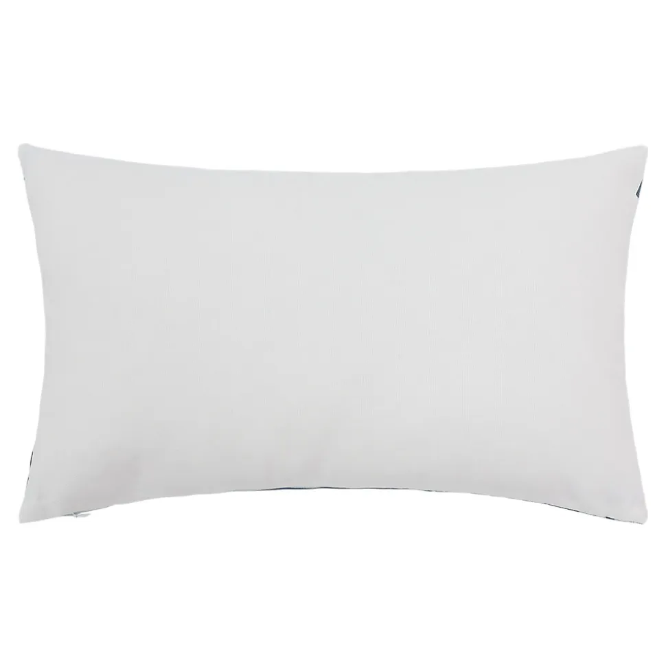 Housse de coussin en coton Corton imprimé géométrique bleu 50 x 30 cm GoodHome
