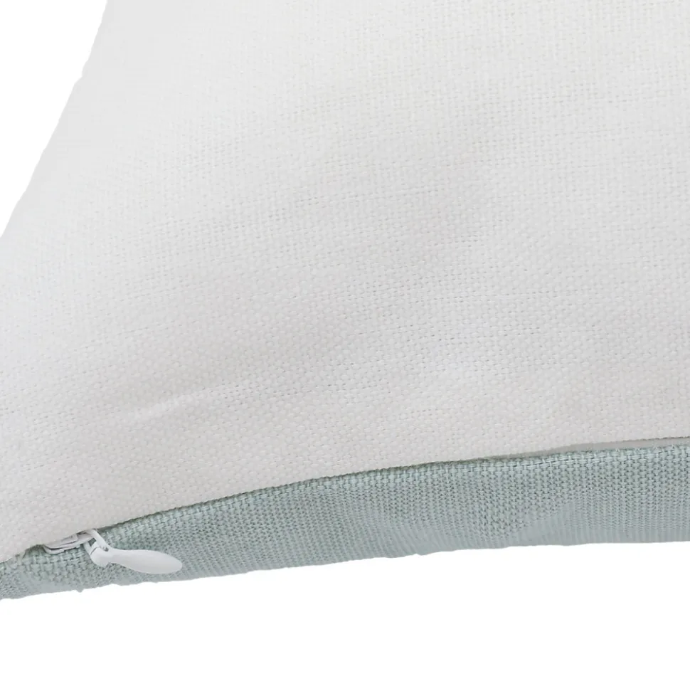 Housse de coussin en coton Corton imprimé géométrique bleu 50 x 30 cm GoodHome