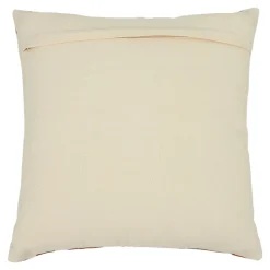 Housse de coussin en coton Manado imprimé géométrique terracotta et blanc l.45 x H.45cm GoodHome