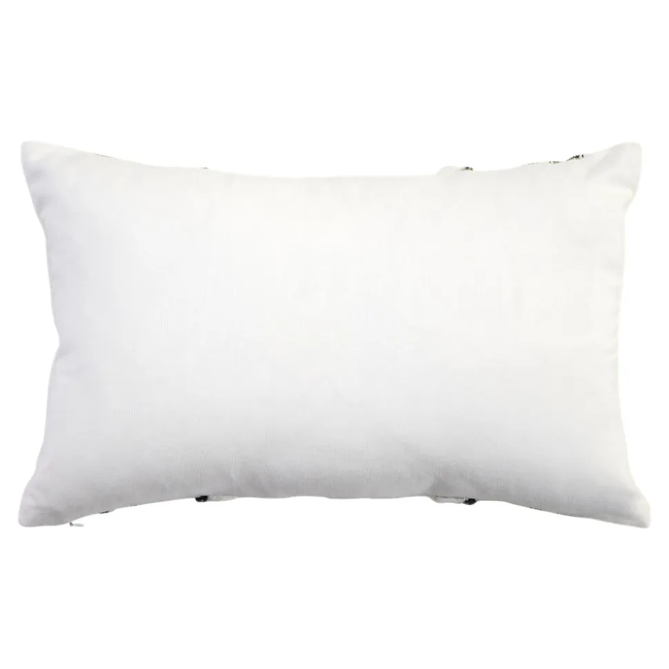 Housse de coussin en coton Sirsa imprimé bohème noir et blanc l.50 x H.30 GoodHome