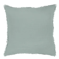 Housse de coussin en coton Jalna bleu celadon L.45 x l.45cm GoodHome