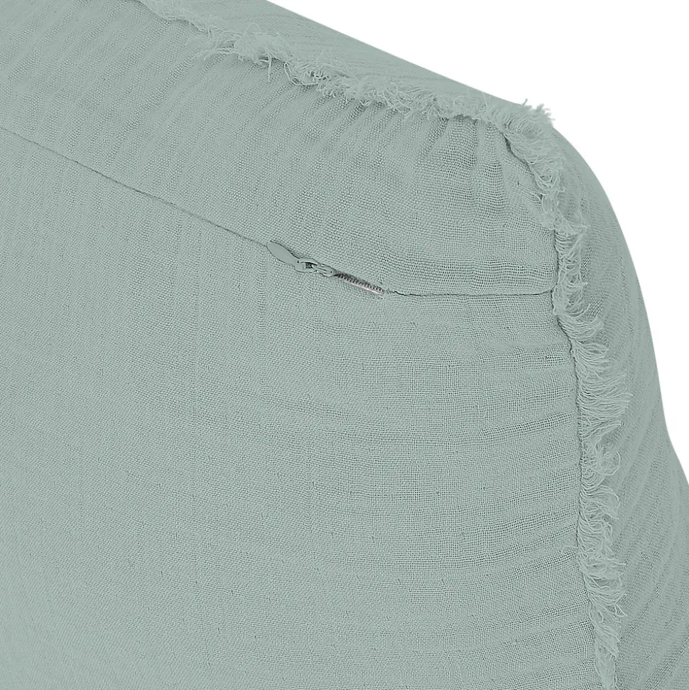 Housse de coussin en coton Jalna bleu celadon L.45 x l.45cm GoodHome