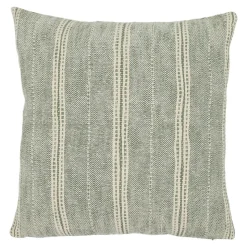 Housse de coussin en coton Deesa jacquard vert kaki clair l.45 x H.45cm GoodHome