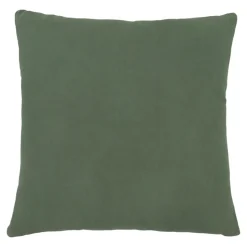 Housse de coussin en coton Deesa jacquard vert kaki clair l.45 x H.45cm GoodHome