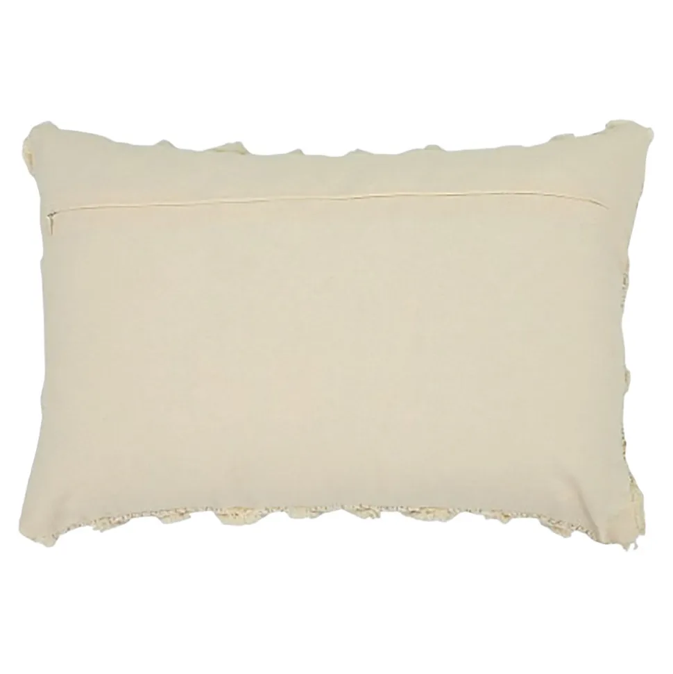 Housse de coussin en coton tufté Teply beige et doré l.50 x H.30cm GoodHome
