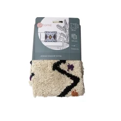 Housse de coussin en coton tufté imprimé berbère multicouleurs L.45 x l.45cm Deko & Co