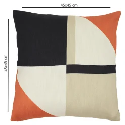 Housse de coussin en coton Sodoro imprimé géométrique multicouleurs l.45 x H.45cm GoodHome