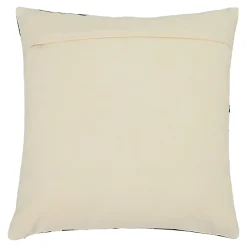 Housse de coussin en coton Manado imprimé géométrique bleu et blanc l.45 x H.45cm GoodHome