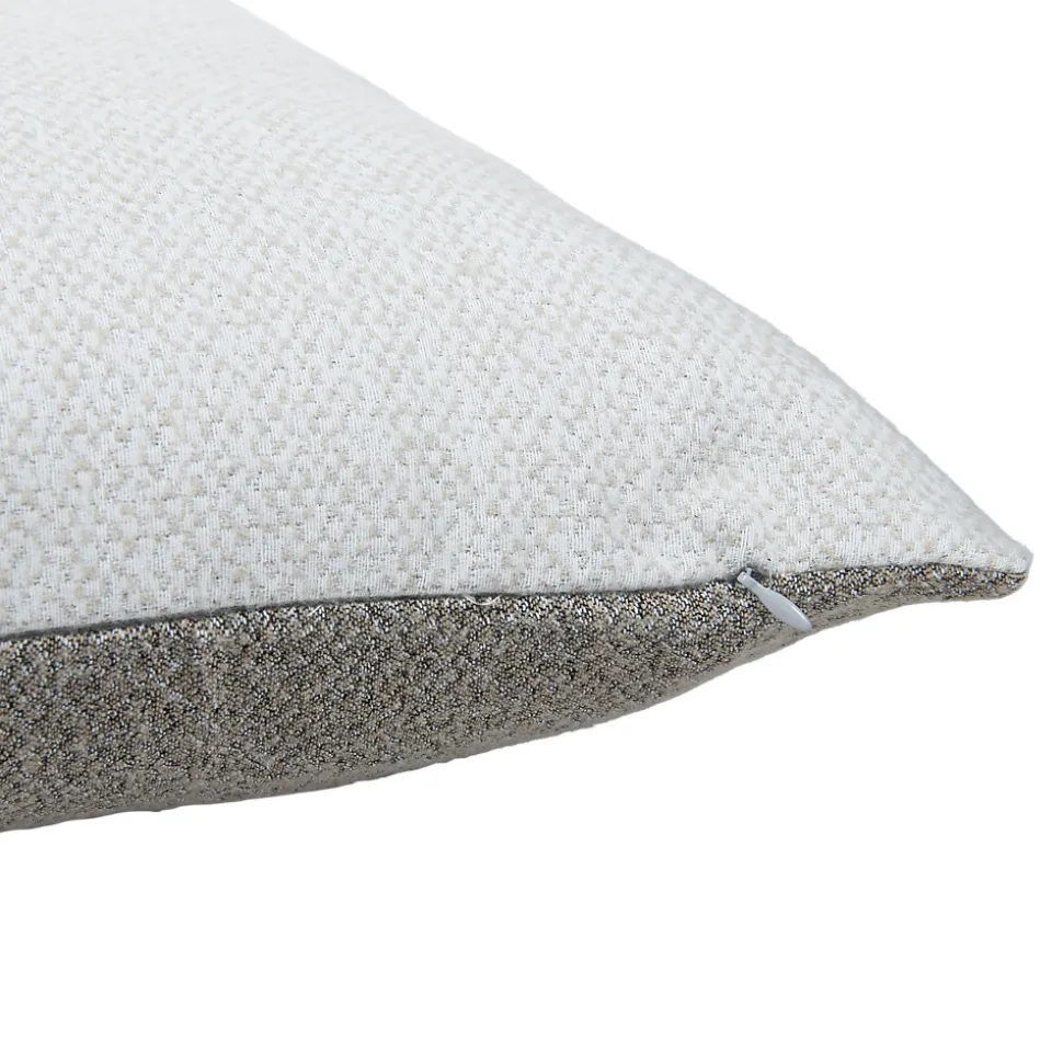 Housse de coussin en coton Suau gris chiné l.60 x H.40cm GoodHome