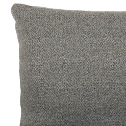 Housse de coussin en coton Suau gris chiné l.60 x H.40cm GoodHome