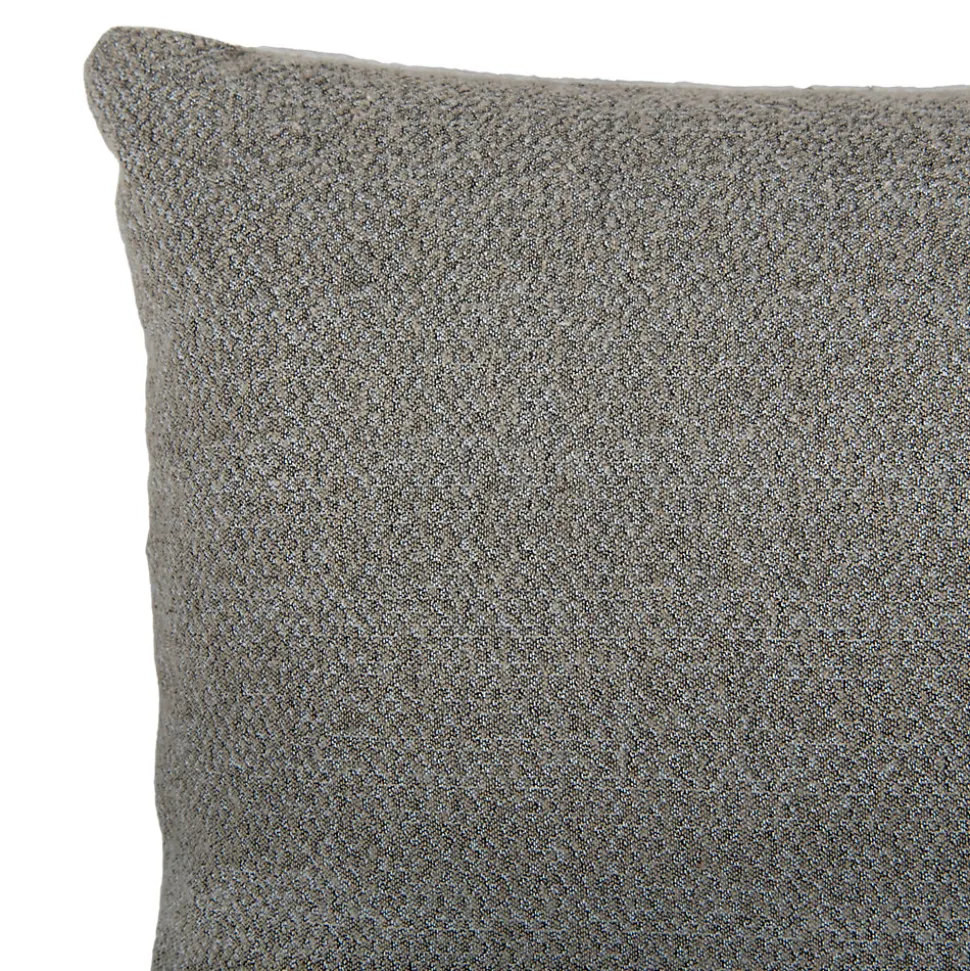 Housse de coussin en coton Suau gris chiné l.60 x H.40cm GoodHome