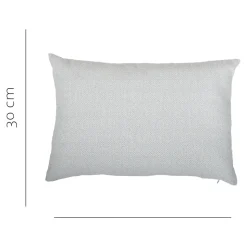Housse de coussin en coton Suau gris chiné l.60 x H.40cm GoodHome